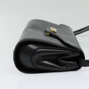 BALLY Shoulder Bag Leather Black Gold Auth BA4529-5