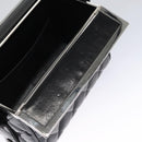 CHANEL Matelasse Hand Bag Patent leather Black CC Auth BA452AV-18