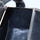 CHANEL Matelasse Hand Bag Patent leather Black CC Auth BA452AV-22