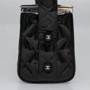 CHANEL Matelasse Hand Bag Patent leather Black CC Auth BA452AV-3