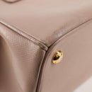 PRADA Galleria Hand Bag Safiano leather Pink Gold Auth BA4533-18