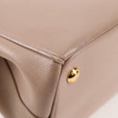 PRADA Galleria Hand Bag Safiano leather Pink Gold Auth BA4533-20