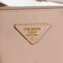 PRADA Galleria Hand Bag Safiano leather Pink Gold Auth BA4533-22