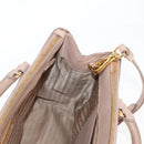 PRADA Galleria Hand Bag Safiano leather Pink Gold Auth BA4533-26