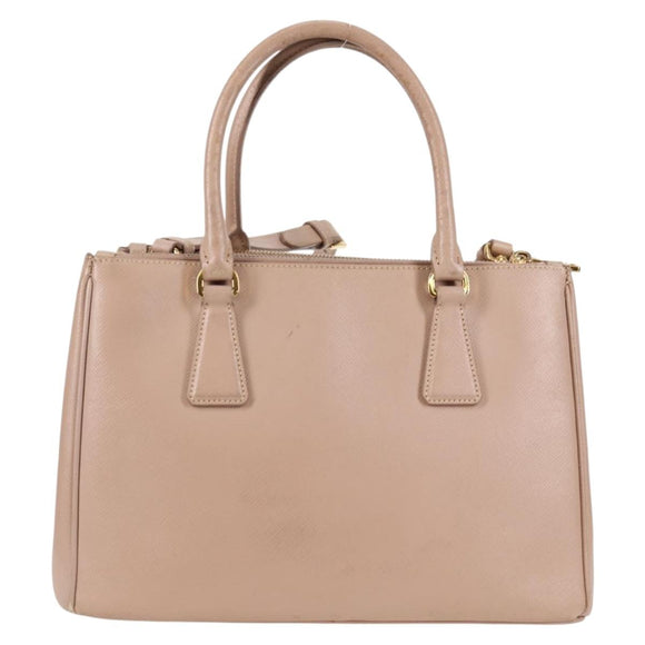 PRADA Galleria Hand Bag Safiano leather Pink Gold Auth BA4533