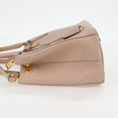 PRADA Galleria Hand Bag Safiano leather Pink Gold Auth BA4533-3