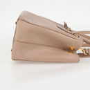 PRADA Galleria Hand Bag Safiano leather Pink Gold Auth BA4533-4