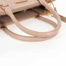 PRADA Galleria Hand Bag Safiano leather Pink Gold Auth BA4533-7