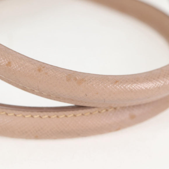 PRADA Galleria Hand Bag Safiano leather Pink Gold Auth BA4533