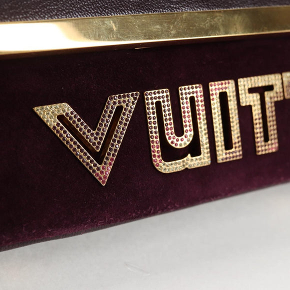 LOUIS VUITTON Pochette Avant Garde Bag Leather Brunne M97092 LV Auth BA4534V