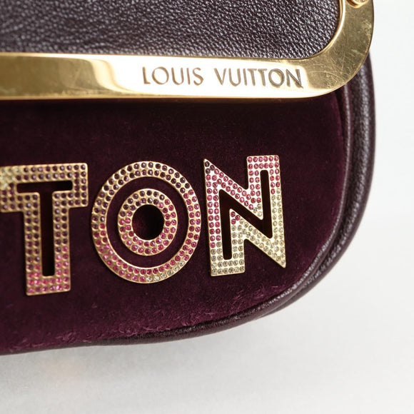 LOUIS VUITTON Pochette Avant Garde Bag Leather Brunne M97092 LV Auth BA4534V