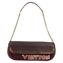LOUIS VUITTON Pochette Avant Garde Bag Leather Brunne M97092 LV Auth BA4534V-13