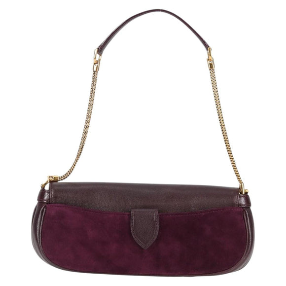 LOUIS VUITTON Pochette Avant Garde Bag Leather Brunne M97092 LV Auth BA4534V