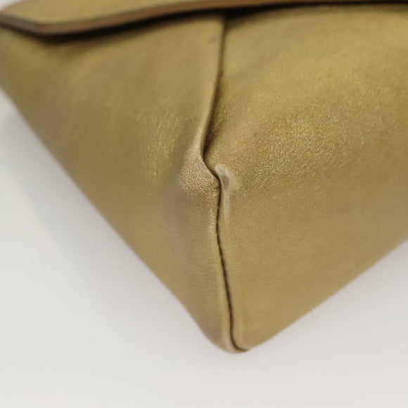 LOUIS VUITTON Love Note Shoulder Bag Leather Gold M53069 LV Auth BA4535