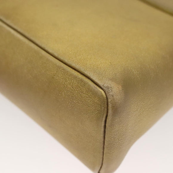 LOUIS VUITTON Love Note Shoulder Bag Leather Gold M53069 LV Auth BA4535