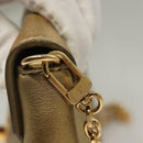 LOUIS VUITTON Love Note Shoulder Bag Leather Gold M53069 LV Auth BA4535-10