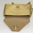 LOUIS VUITTON Love Note Shoulder Bag Leather Gold M53069 LV Auth BA4535-19