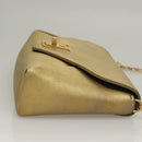 LOUIS VUITTON Love Note Shoulder Bag Leather Gold M53069 LV Auth BA4535-4