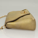LOUIS VUITTON Love Note Shoulder Bag Leather Gold M53069 LV Auth BA4535-5