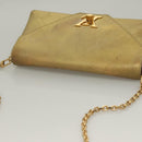 LOUIS VUITTON Love Note Shoulder Bag Leather Gold M53069 LV Auth BA4535-7