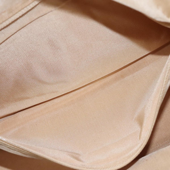 CHANEL Matelasse Hand Bag Caviar Skin Beige Gold CC Auth BA453A