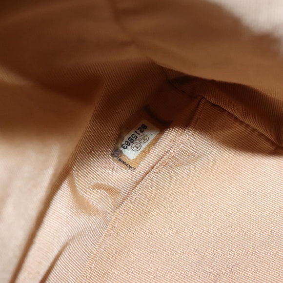 CHANEL Matelasse Hand Bag Caviar Skin Beige Gold CC Auth BA453A