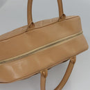 CHANEL Matelasse Hand Bag Caviar Skin Beige Gold CC Auth BA453A-6