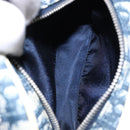 Christian Dior Trotter Canvas Shoulder Bag PVC Navy Silver Auth BA4540-22