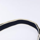 Christian Dior Trotter Canvas Shoulder Bag PVC Navy Silver Auth BA4540-14