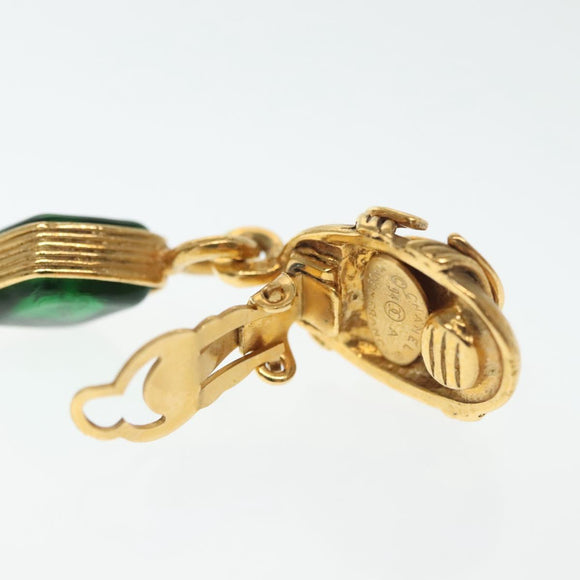 CHANEL COCO Mark Gripoa Earring metal Gold CC Auth BA4542V