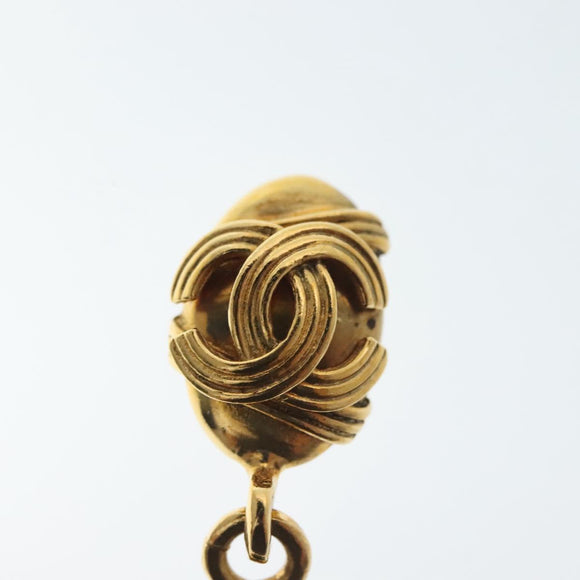 CHANEL COCO Mark Gripoa Earring metal Gold CC Auth BA4542V