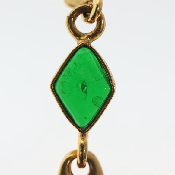 CHANEL COCO Mark Gripoa Earring metal Gold CC Auth BA4542V