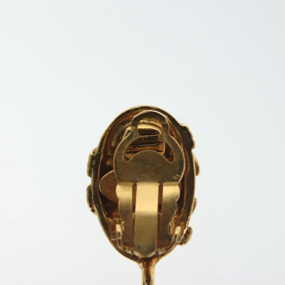 CHANEL COCO Mark Gripoa Earring metal Gold CC Auth BA4542V