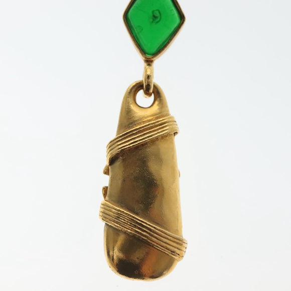 CHANEL COCO Mark Gripoa Earring metal Gold CC Auth BA4542V