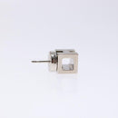 HERMES Cage Do Ash H Cube Pierce metal Pink Auth BA4544-10