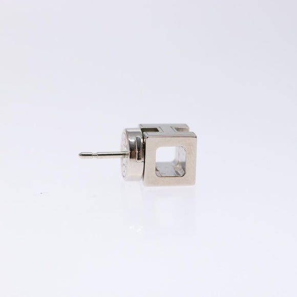 HERMES Cage Do Ash H Cube Pierce metal Pink Auth BA4544