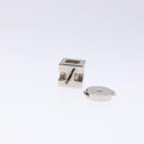 HERMES Cage Do Ash H Cube Pierce metal Pink Auth BA4544-11