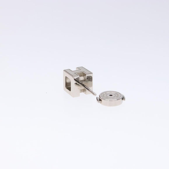 HERMES Cage Do Ash H Cube Pierce metal Pink Auth BA4544