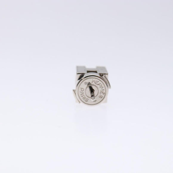 HERMES Cage Do Ash H Cube Pierce metal Pink Auth BA4544