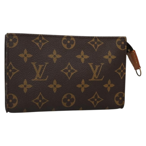 LOUIS VUITTON Monogram Bucket PM Accessory Pouch LV Auth BA4548