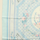 HERMES Carre 90 Scarf ""JEUX DE PAILLE"" Silk Light Blue Auth BA4555-5