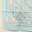 HERMES Carre 90 Scarf ""JEUX DE PAILLE"" Silk Light Blue Auth BA4555-8