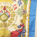 HERMES Carre 90 ""LIBERTE EGALITE FRATERNITE REPUBLIQUE FRANCAISE"" Auth BA4557-7