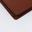LOUIS VUITTON Epi Serviette Conseiller Briefcase Brown M54423 LV Auth BA4562-15