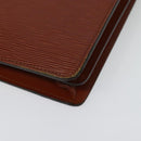 LOUIS VUITTON Epi Serviette Conseiller Briefcase Brown M54423 LV Auth BA4562-16