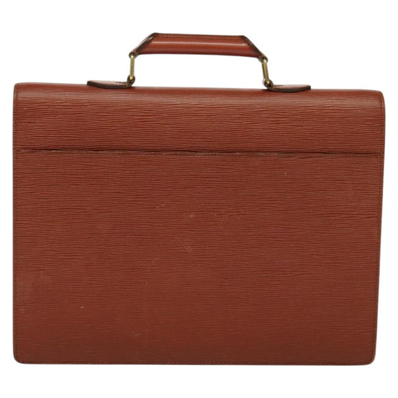 LOUIS VUITTON Epi Serviette Conseiller Briefcase Brown M54423 LV Auth BA4562