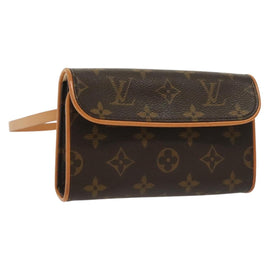 LOUIS VUITTON Monogram Pochette Florentine Waist bag M51855 LV Auth BA4566