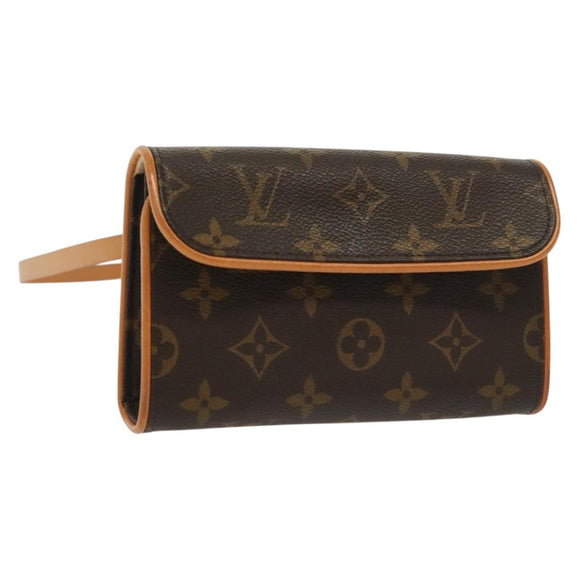 LOUIS VUITTON Monogram Pochette Florentine Waist bag M51855 LV Auth BA4566