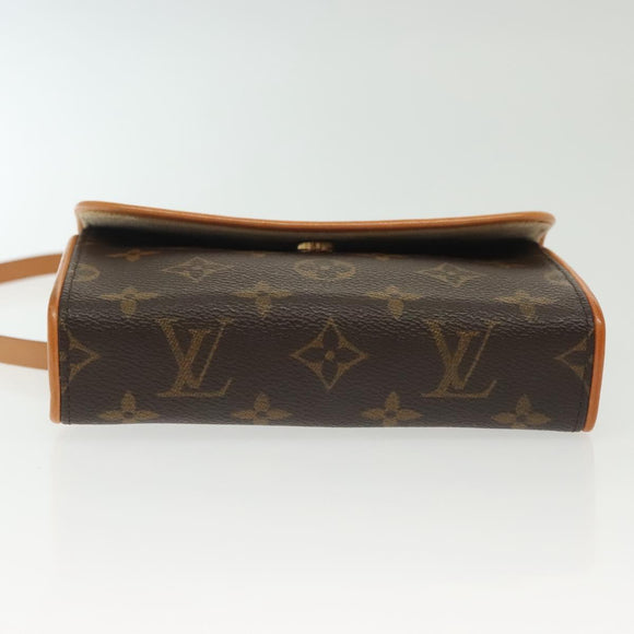 LOUIS VUITTON Monogram Pochette Florentine Waist bag M51855 LV Auth BA4566
