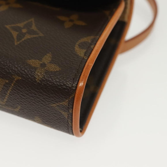 LOUIS VUITTON Monogram Pochette Florentine Waist bag M51855 LV Auth BA4566